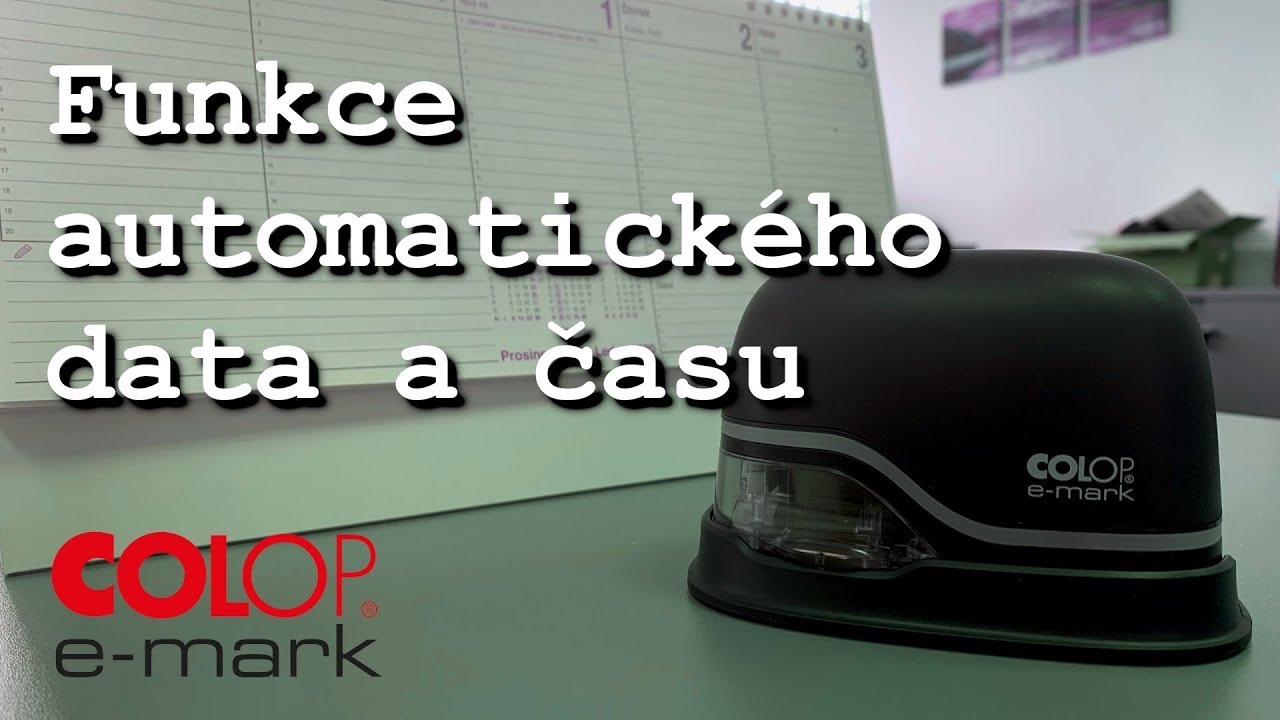 NÁVOD: COLOP e-mark - Funkce automatického data a času - YouTube