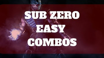 Sub Zero Easy Combos Mortal Kombat X