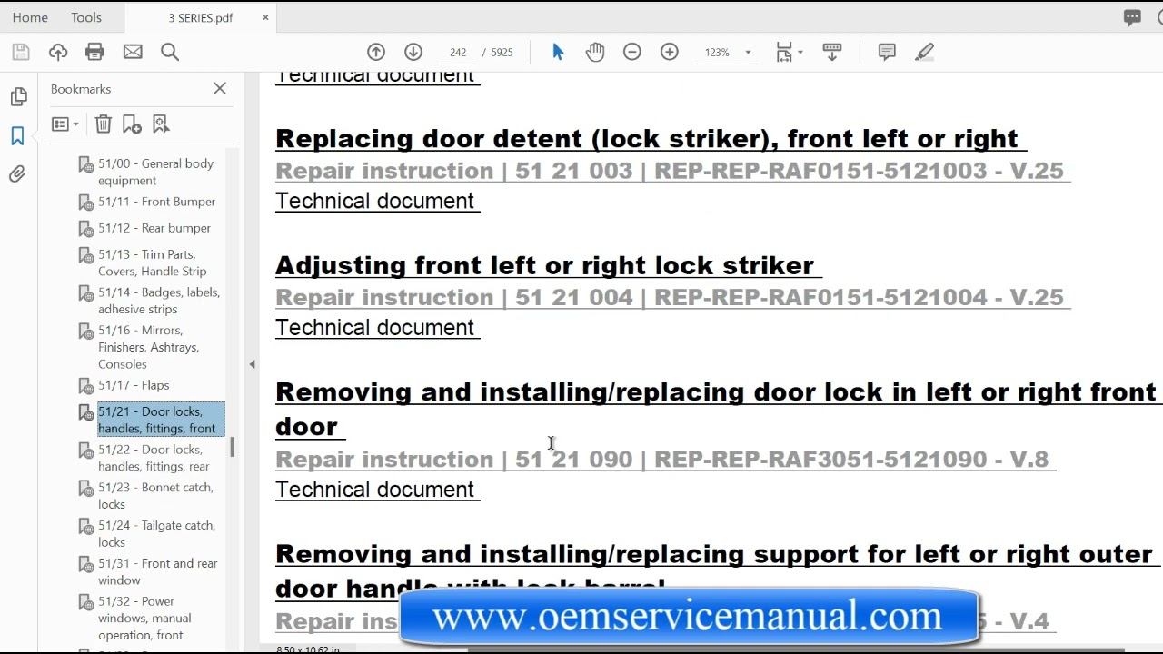 2016 BMW 3 Series workshop repair manual PDF