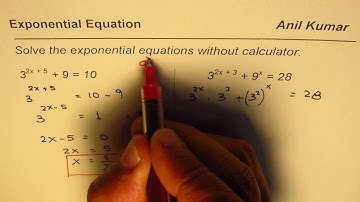 How to Solve Exponential Equations without Calculator IB Math SL - EDEXCEL - GCSE - SAT