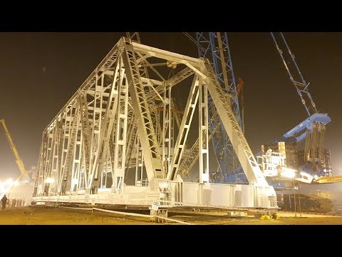 देखिए 4 घंटे में कैसे बनाया रेलवे ने स्टील का पुल || Asaoti Palwal Steel Girder Bridge DFC