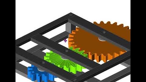 3DCS Gear Modeling - Gear Trim Rotation Simulation (Analysis of Gear Tooth Contact)