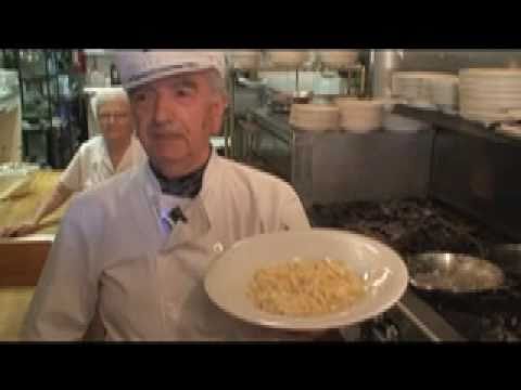 Chef Giulio prepares authentic Fettucini Alfredo