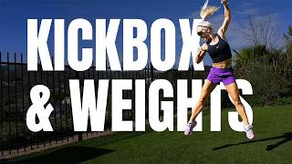 30 MIN TABATA KICKBOXING & WEIGHTS WORKOUT | High Impact | Fast & Fun!