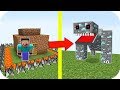 NOOB VS CASA DEL DIAMANTE MUTANTE NOOB CONTRA EL JEFE MINECRAFT TROLL