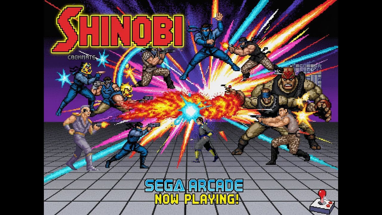 Shinobi (忍), arcade, hack and slash, 1987, Sega