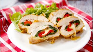 ÇITIR TAVUK SARMA - DIŞI ÇITIR İÇİ YUMUŞAK VE SULU 😋 Stuffed Crispy Chicken Rolls 😋