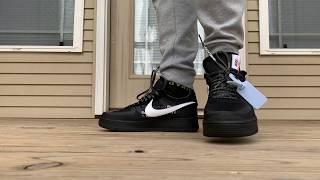 nike air force 1 off white on feet