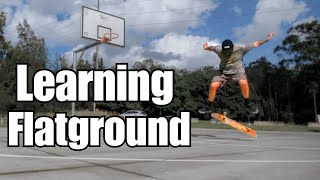 Flatground Basics | Over 30s Beginner Skateboarder. Learning flatground progression. #skateboarding