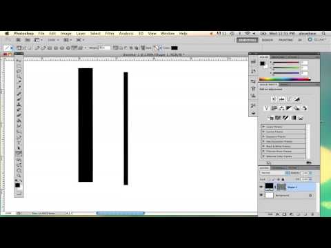How to Set Line Thickness in Photoshop : Using Adobe Photoshop