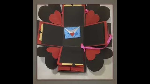 Exploding Box With Photos and Messages