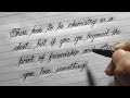 English handwriting with Pen | Cursive writing | Neat and clean | Palash Calligraphy