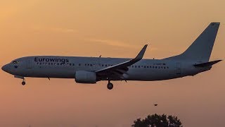 Eurowings Boeing 737-86J D-ABAF Landing at Hamburg Airport