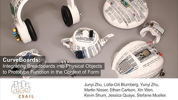 CurveBoards: Integrating Breadboards into Physical Objects to Prototype Function in Context of Form