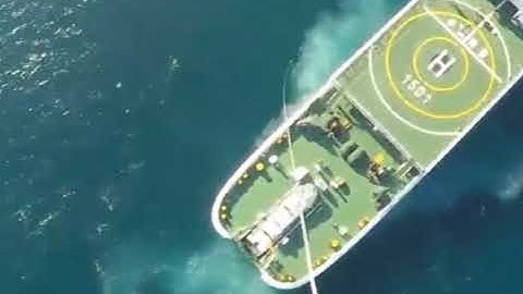 How tethered drone system works in the ocean?