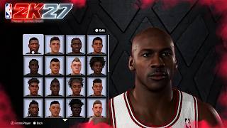 Michael Jordan Face Creation in NBA2K27! Best Face Creation in NBA2K27!