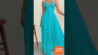 Strap‑Style Casual Halter Dress | Beach Vacation Summer Fashion &amp; Worldwide Delivery