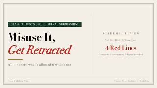 How to Use AI in Your Thesis Without Getting Retracted | 4 Red Lines (2026)