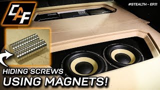 HIDE THOSE SCREWS! Use Magnets for Car Audio Beauty Panels!