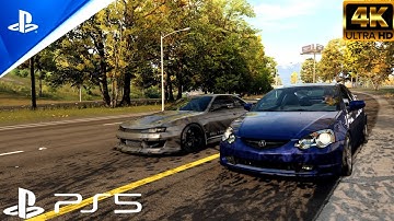 NFS Unbound Acura RSX VS Nissan Silvia (PS5) 4K 60FPS