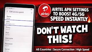 Airtel Fastest APN Settings for 4G and 5G Internet | Fix Airtel Network Problem 