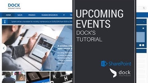 Upcoming Events Dock SharePoint Tutorial