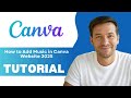 How to Add Music in Canva Website 2025