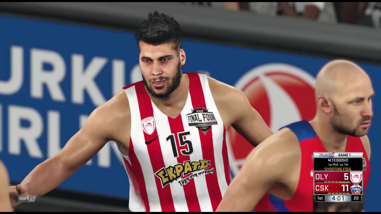 Nba 2k17 Cska Olympiakos Euroleague semifinal Quarter 1