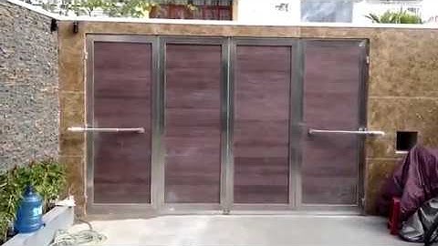 Cửa mở bốn cánh bằng cánh tay đòn Vũng Tàu [Cổng tự động Vũ Khanh]