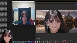 Real Time Changing Face with 1 Picture Test on Google Meet Live Portrait Test