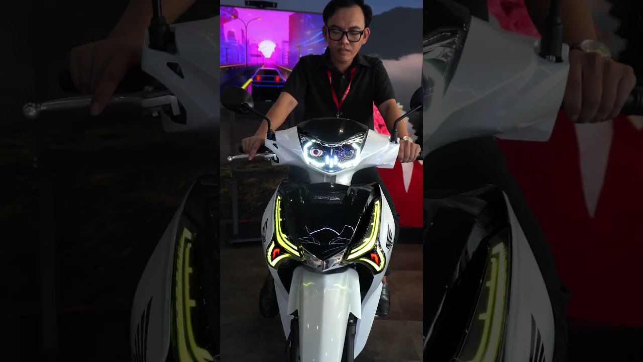 Future 125 lên đèn LED Audi điều chỉnh màu qua App