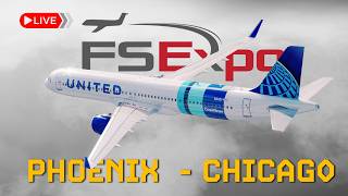 MSFS 2024   ✈️ FSLABS A321  FlightSimExpo 2026  VATSIM :  PHOENIX - CHICAGO