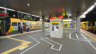 岡山駅に到着&折り返し発車する8600系 特急しおかぜ号！アンパンマン列車との並びも！