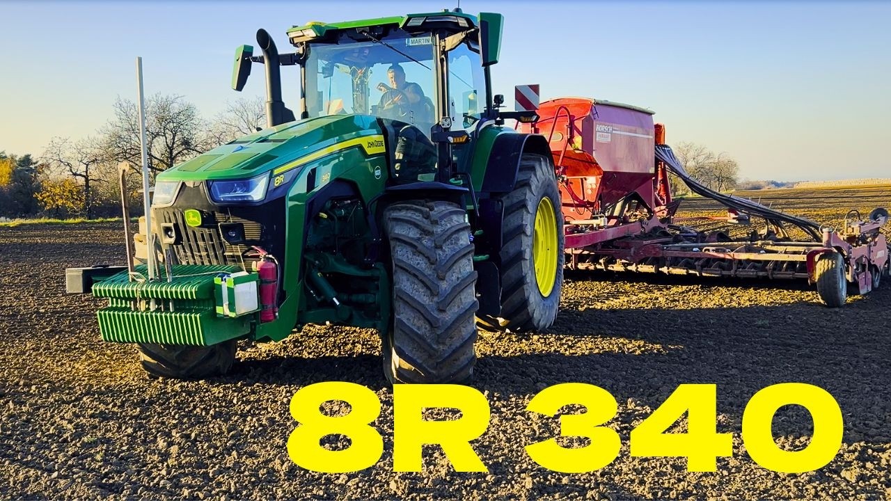 🚩JOHN DEERE 8R 340 – BRUTÁLNÍ ZVUK! 🚜💨