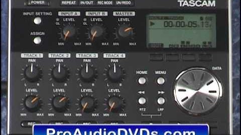 Tascam DP-004 Video Tutorial Demo Review Help Edits