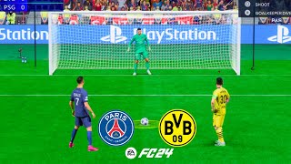 PSG VS DORTMUND ! FIFA 24 ! RONALDO VS MESSI ! PENALTY SHOOTOUT