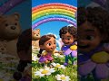 Little rainbow day 🌈|Kids Nursery rhymes| KidyWidy #nurseryrhymes #shorts #kids