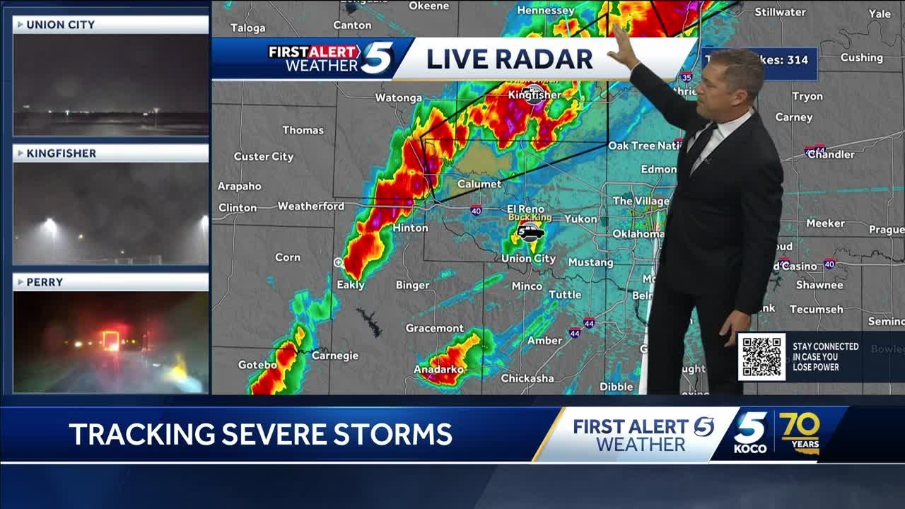Tracking storms in Oklahoma after tornado watch issued for parts of ...