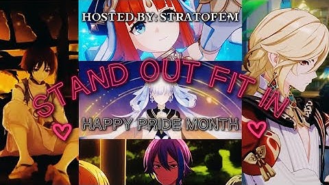 ❤︎ STAND OUT FIT IN AMV/MEP || PRIDE MONTH SPECIAL || GENSHIN + HSR + WUWA + PJSK ❤︎