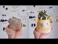 How I make ceramic planters at home | Process of Ceramic | Studio Vlog | Clay ASMR