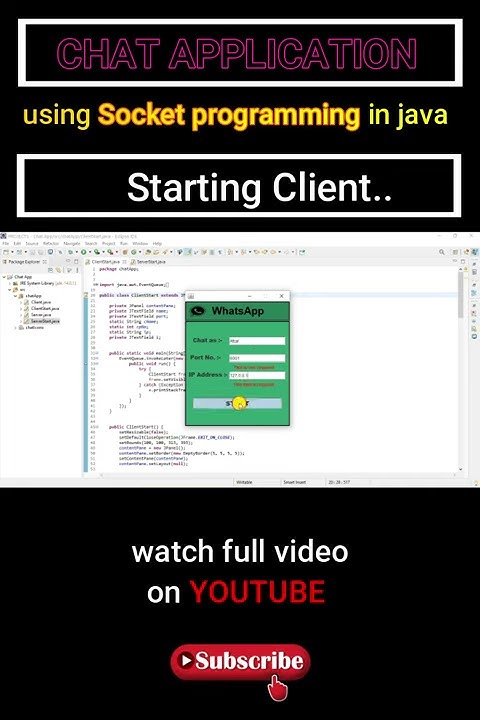 #Shorts | Chat Application | Java Project | Socket Programming - YouTube