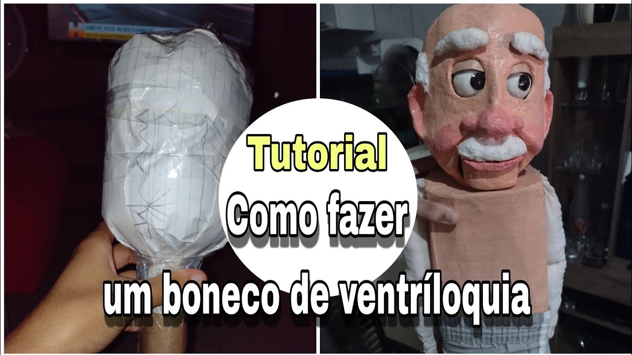 Tutorial: Como fazer um boneco de ventríloquo 🖌️🎨  #arte #tutorial #ventriloquist #ventriloquia