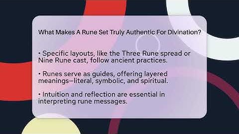What Makes A Rune Set Truly Authentic For Divination? - Occult Origins Explained