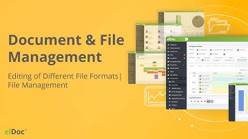 elDoc - Editing of Different File Formats | File Management