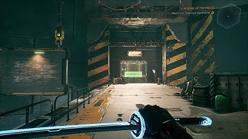 Ghostrunner - Picking Up The Pieces: Wall Run Dash Grapple To Reach Door Architect Dialogue (2020)