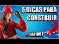 5 DICAS para construir MAIS RÁPIDO no Fortnite! (Ps4/Xbox/Pc)