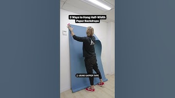 Need a backdrop setup that works in any space? 3 Ways to Hang Half-Width Seamless Paper Backdrops!