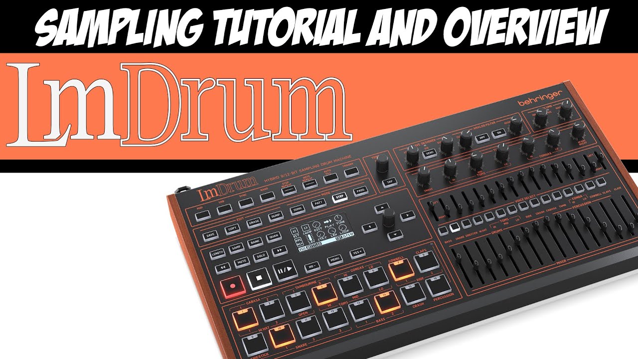 Как сэмплировать с помощью Behringer LMDrum