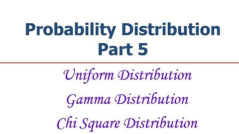 Probability Distribution Part 5 || Statistics