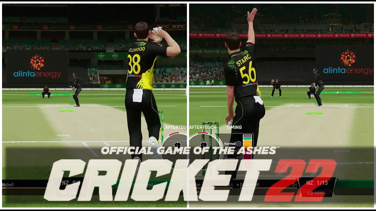 Cricket 22 | Bowling Action with New Camera Angle | Mitchell Starc & Josh Hazlewood | PS4